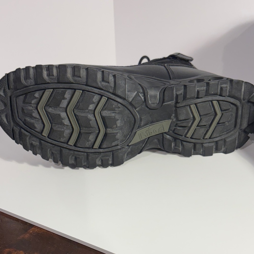 Black Men's Tactical Lace-Up Boots - Picture 4 of 9